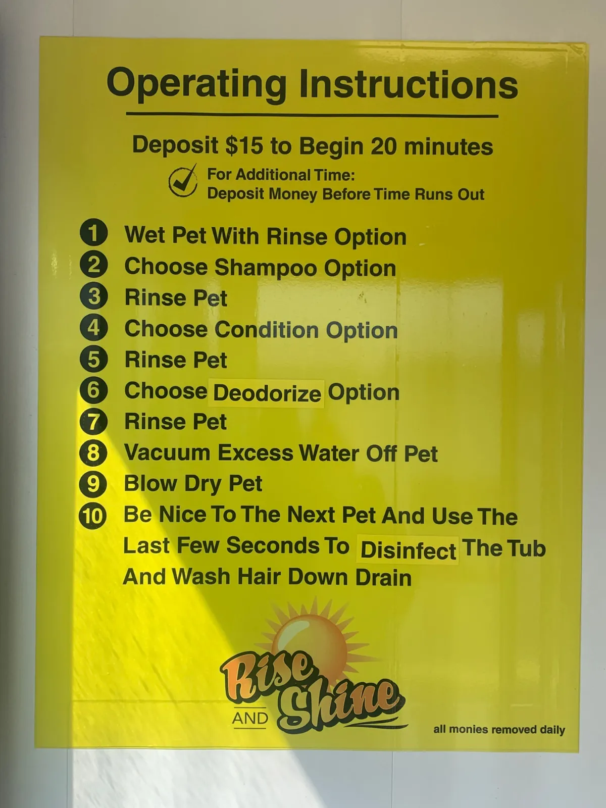 dog wash Berlin NJ pet wash instructions